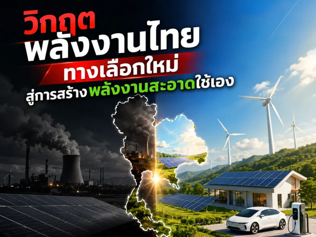วิกฤตพลังงานไทย ทางเลือกใหม่ สู่การสร้างพลังงานสะอาดใช้เอง