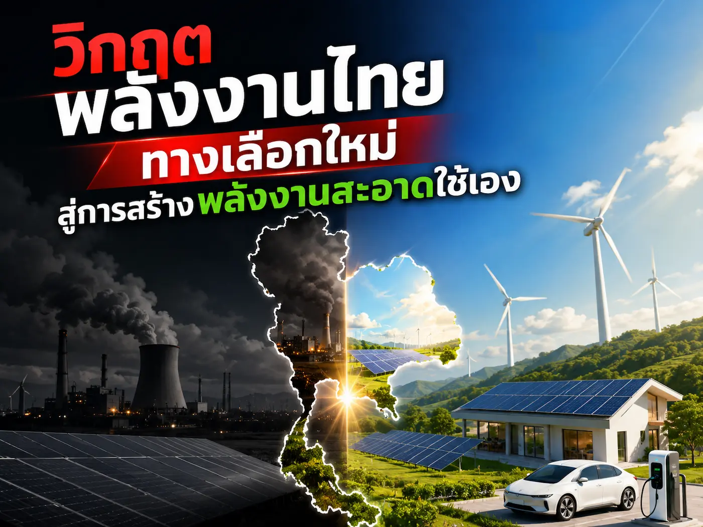 วิกฤตพลังงานไทย ทางเลือกใหม่ สู่การสร้างพลังงานสะอาดใช้เอง