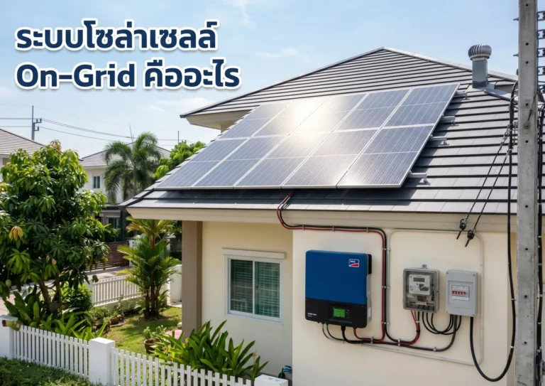 ระบบโซล่าเซลล์ On-Grid คืออะไร