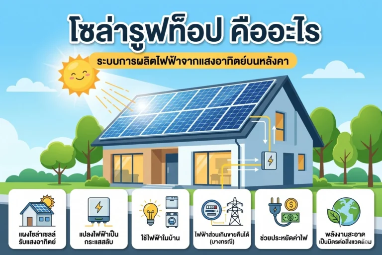 โซล่ารูฟท็อป (Solar Rooftop) คืออะไร ติดแบบไหนคุ้มที่สุด