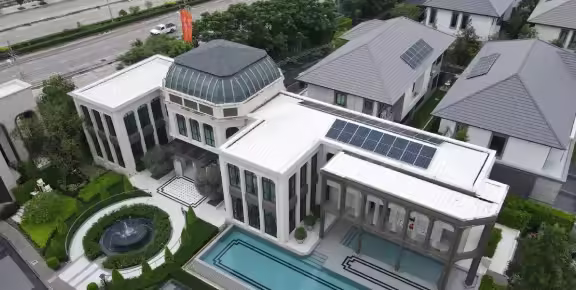 ผลงานติดตั้งโซล่าเซลล์ SC Asset Clubhouse / Model House มุมที่ 2