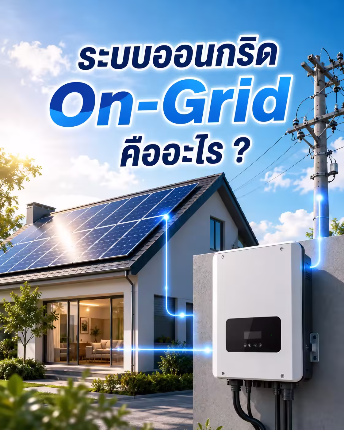 ระบบออนกริด On-Grid คืออะไร ?