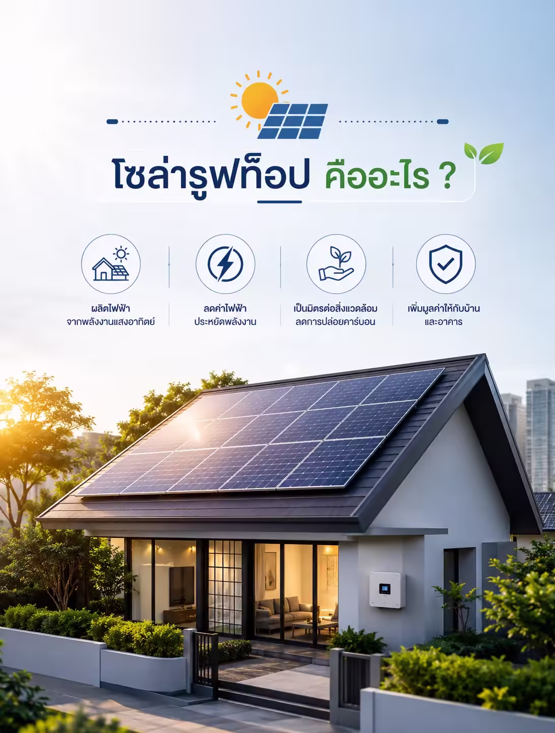โซล่ารูฟท็อป (Solar Rooftop) คืออะไร ?